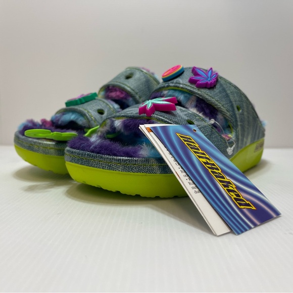 Crocs x Half Baked Cozzzy Sandals Clogs Faux Fur Slides Unisex Women's 8 Men's 6 - Picture 13 of 16